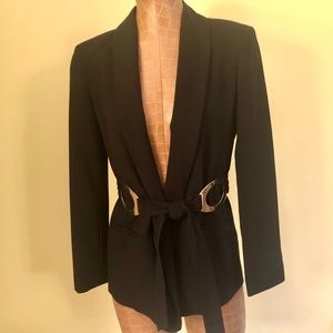 New With Tags, Calvin Klein Belted Blazer, Black